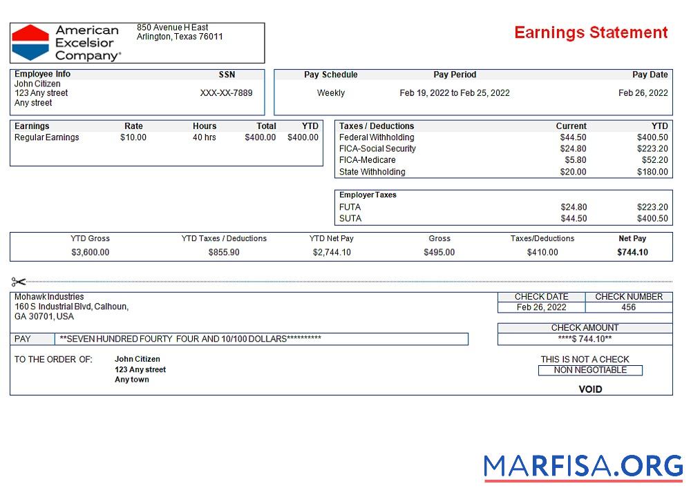Downloadable USA American Excelsior distribution company real example